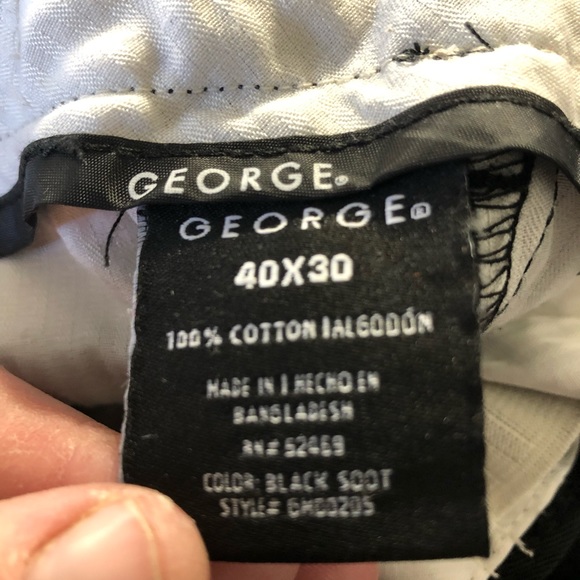 Men's Black Khaki Pants - Picture 4 of 5